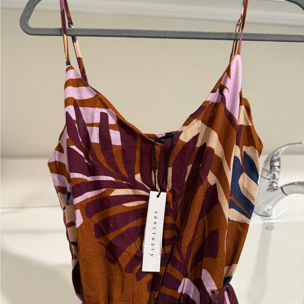BNWT sanctuary Multicolor Strappy Maxi Junpsuit - Picture 2 of 3